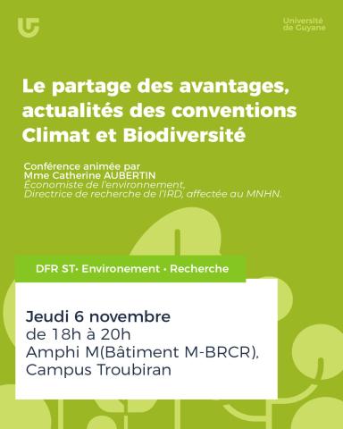 affiche conférence univ guyane